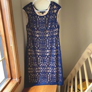 Navy blue connected dress